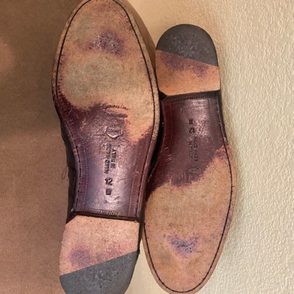 Vintage Crocodile Loafers by Bruno Magli - Made in Italy - Size 12M - Picture 7 of 9